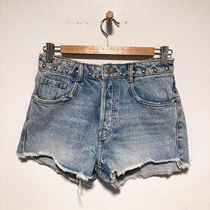 Studded Denim Jean shorts